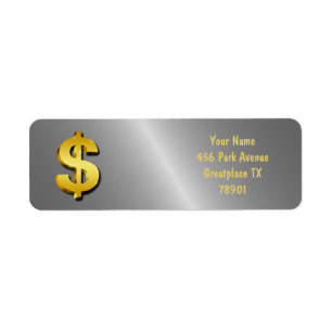 Symbole d'argent or Dollar Sparkling