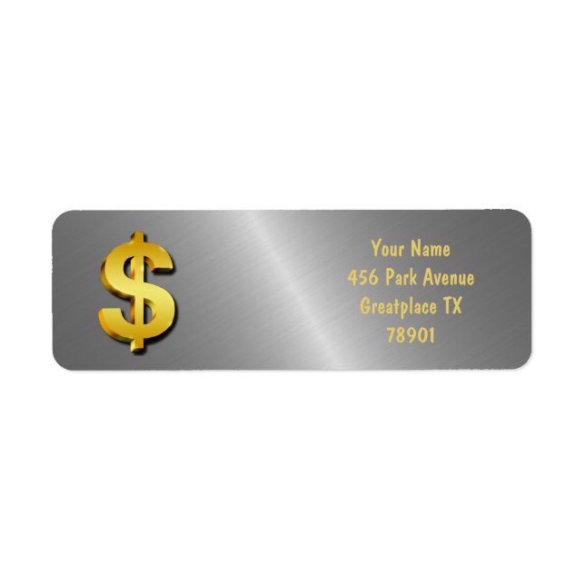 Symbole d'argent or Dollar Sparkling (Devant)
