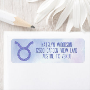 SYMBOLE D'Astrologie Taurus Cute Personalisé Viole