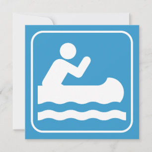Symbole de canotage Invitation