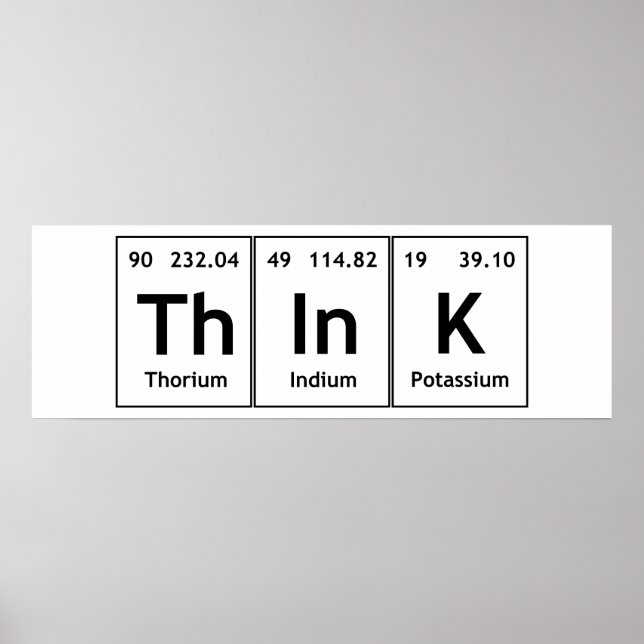 Symbole de chimie du mot élément de tableau périod (Devant)