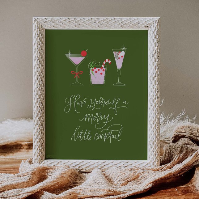 Symbole de fête de Noël Poster du bar de Noël (Créateur téléchargé)
