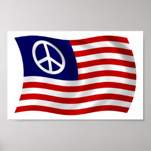 Symbole de la Paix des États-Unis Poster imprimé