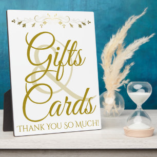 Symbole de la plaque de mariage Gold Elegant Cadea