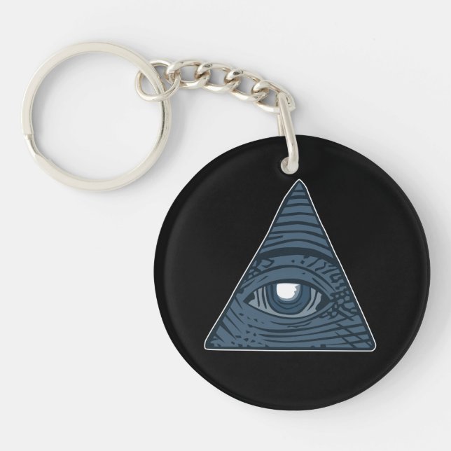 Symbole de la pyramide des yeux Illuminati (Devant)