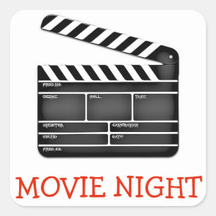 Symbole de la soirée cinéma Stickers fête d'annive