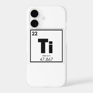 Symbole de l'élément chimique titane formule chimi
