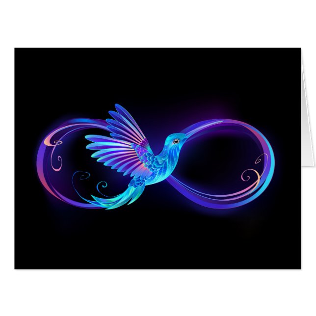 Symbole de Neon Infinity par Glowing Hummingbird (Devant horizontal)