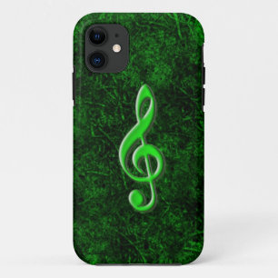 Symbole de note musique verte iPhone 5 Coque