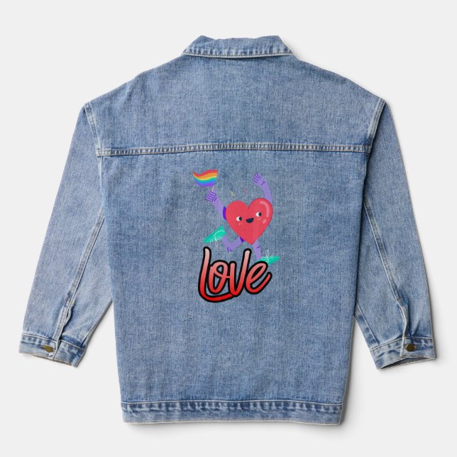 Symbole de paix d'amour avec les couleurs arc-en-c (Verso)