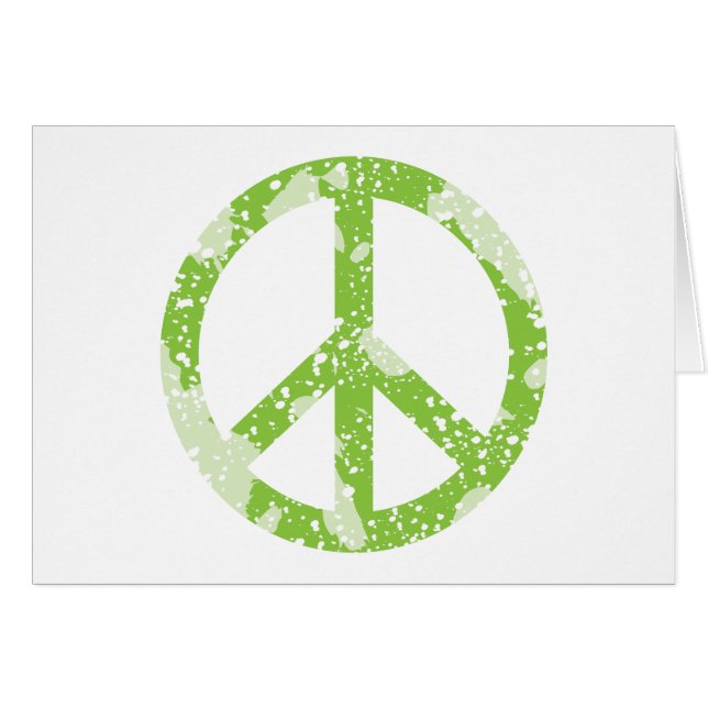 Symbole de paix (vert) (Devant horizontal)