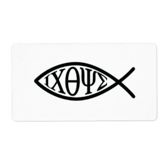 Symbole de poisson chrétien ICHTHYS ou ICHTHUS