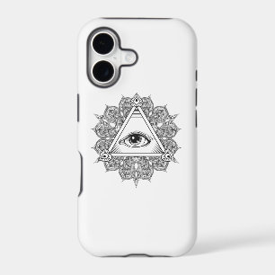 Symbole de pyramide d'œil Doodle