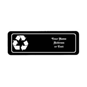Symbole de recyclage - Blanc (pour les Arrière -