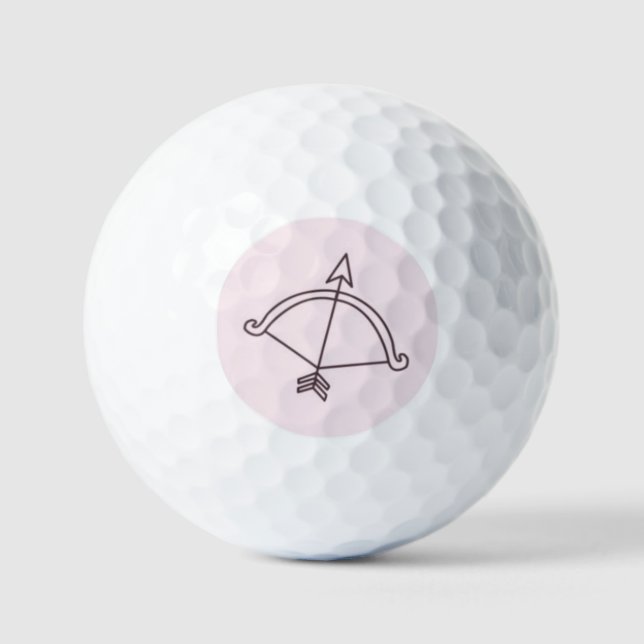 Symbole de Sagittaire balle de golf (Recto)