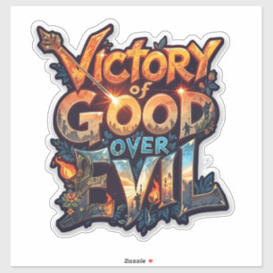 Symbole de triomphe Dussehra 2025 - Sticker découp