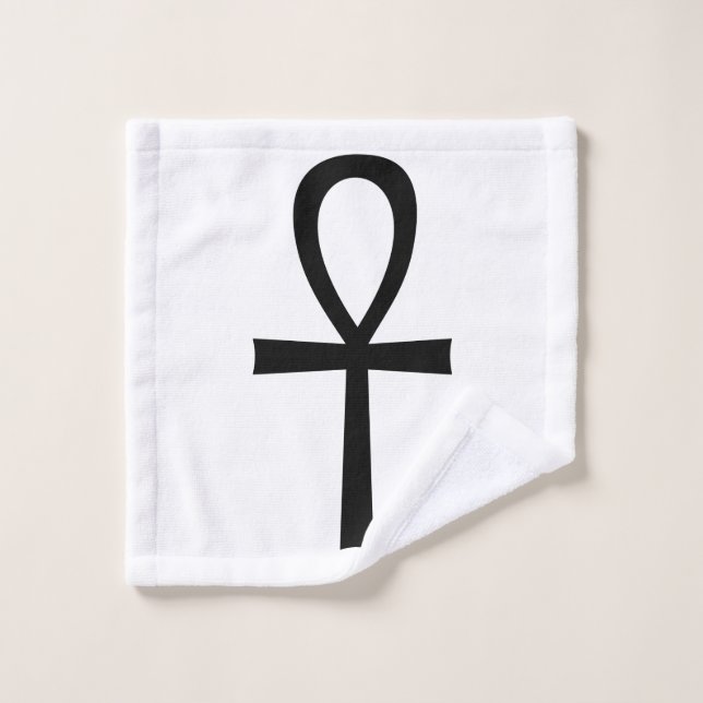 Symbole de vie égyptien d'Ankh (Gant de toilette)