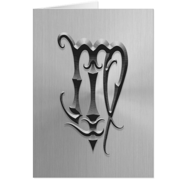 Symbole de Vierge d'acier inoxydable (Devant)