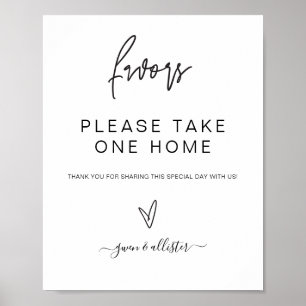 Symbole des faveurs de mariage Poster de réception