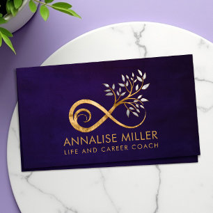 Symbole d'infini - Carte de visite de branche d'ar