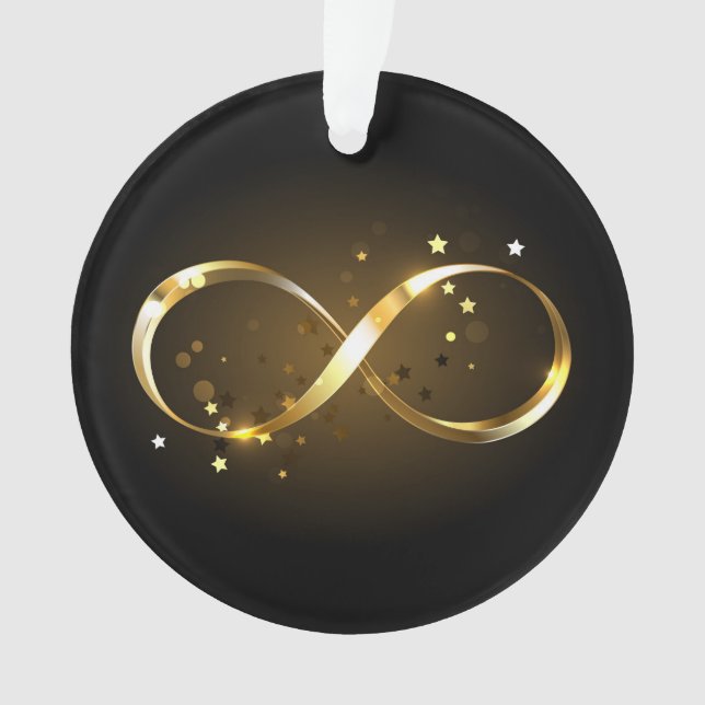 Symbole d'infini doré (devant)