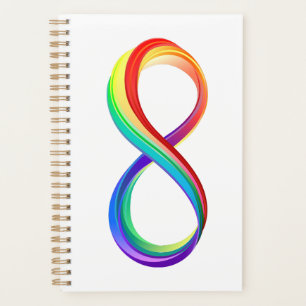 Symbole d'infinité arc-en-ciel stratifié