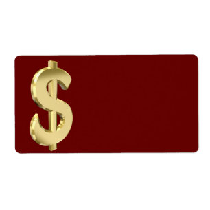 Symbole dollar d'or