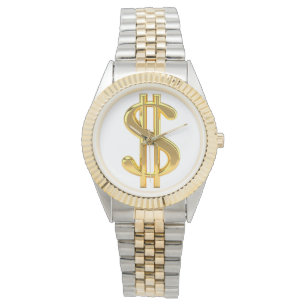 SYMBOLE Dollar D'Or MONTRE HOMME