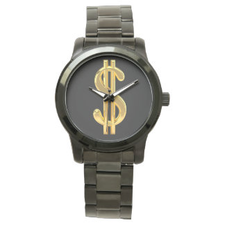 SYMBOLE Dollar D'OR MONTRE HOMME