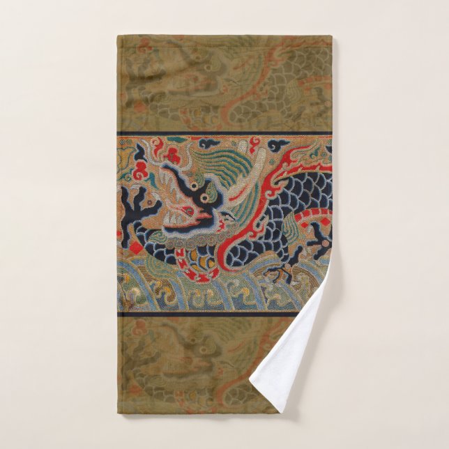 Symbole dragon chinois Antique asiatique (Serviette à main)
