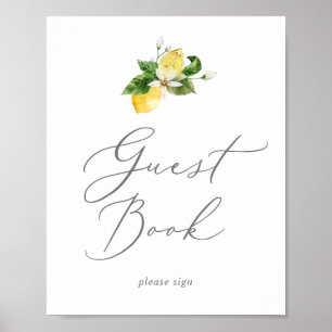 Symbole du livre d'or moderne Lemon Garden