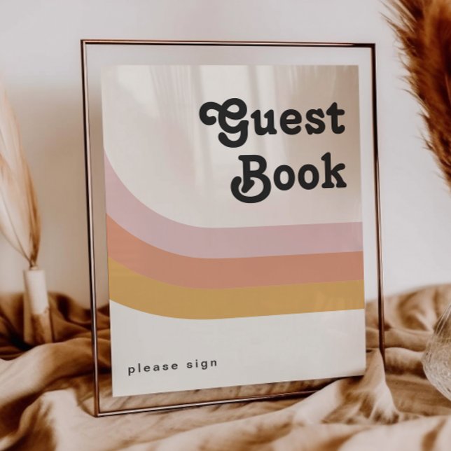 Symbole du livre d'or moderne Retro 70's Rainbow (Créateur téléchargé)