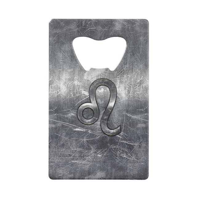 Symbole du Zodiaque de Leo en Grunge style désossé (Devant)