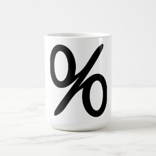 Symbole en pourcentage de mathématiques Mug