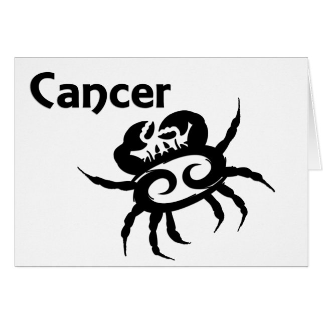 Symbole et signe du cancer du zodiaque (Devant horizontal)