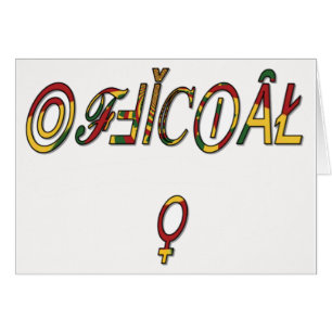 Symbole féminin inversé "OFFICIAL" Imprimer