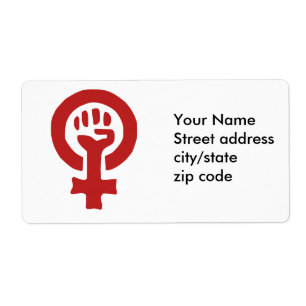 Symbole féministe rouge