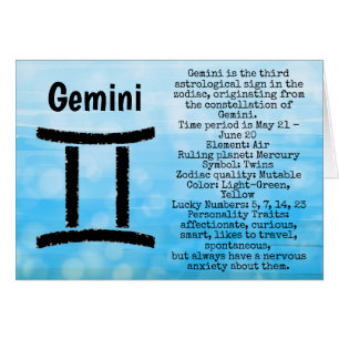 Symbole Gemini Joyeux anniversaire Horoscope Zodia