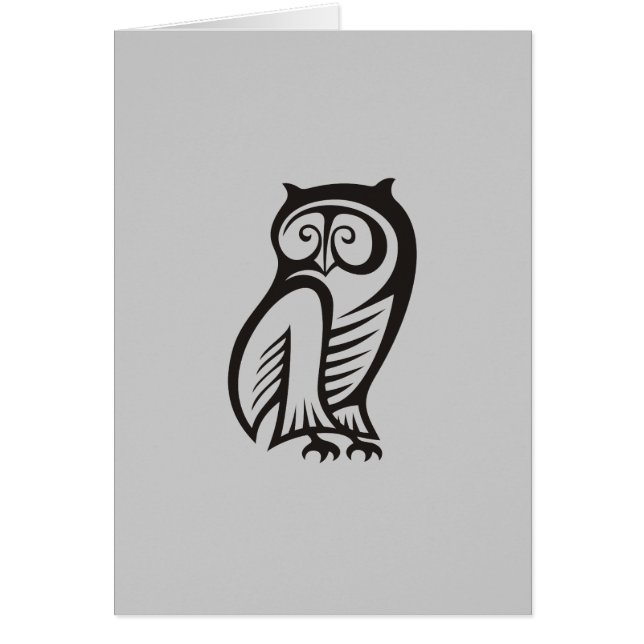 Symbole hibou noir (Devant)