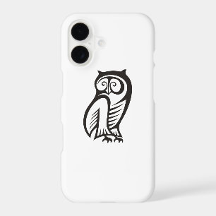 Symbole hibou noir