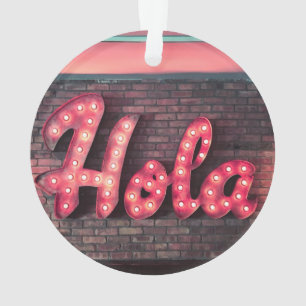 Symbole Hola espagnol Hello Neon