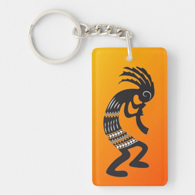 Symbole Kokopelli d'Amérique latine Porte - clé (Devant)