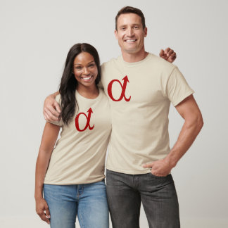 Symbole mâle Alpha T-shirt col V