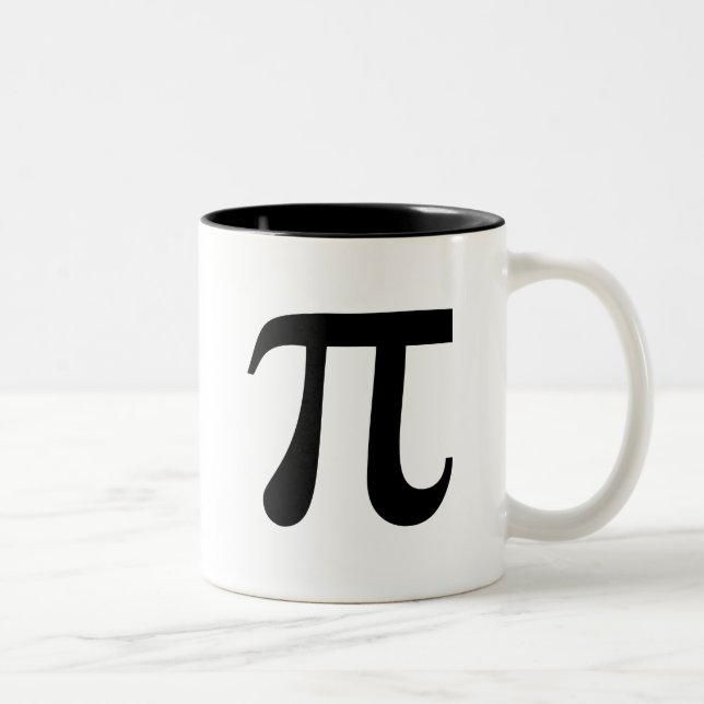Symbole mathématiques Pi Mug café (Droit)
