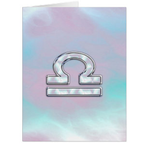 Symbole moderne Libra Zodiac Mère de style Pearl