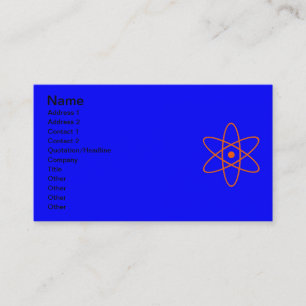 SYMBOLE nucléaire Carte de visite