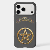 Symbole Occulte du Pentagramme Doré