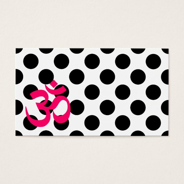 Symbole Om à pois blancs (Devant)