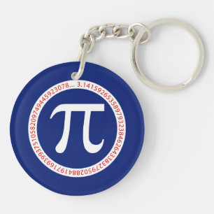 Symbole Pi en cercle sur bleu marine