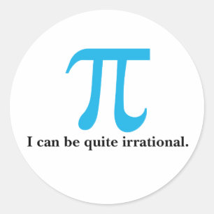 Symbole Pi, je peux être Stickers Irrationnel